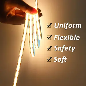 COB LED Strip light,10FT usb powered,4000K DIY light white with dimmwer controler,forbedroom cabinet closet tv lighting  led light Flexible Convenient