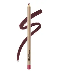 Berry Wild Wooden Lip Liner - Long-Lasting Pigmented Pencil for Bold Look - Pencil Liner beauty