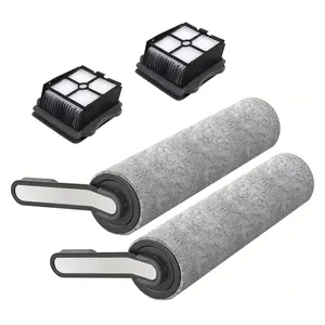 Accessory Kit for Tineco Floor One S5 / S5 Pro / S5 Pro 2 / S5 Extreme Wet/Dry All-in-One Vacuum Cleaner Durable Replacement Parts, 2 Brush Rollers + 2 Filters