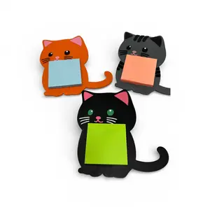 Happy Note Holders Kitty 3D Printed Sticky Note Holder Perfect For Desk Organization and Style