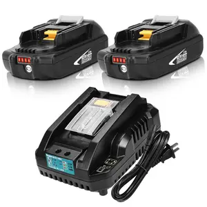 3.0Ah BL1860B Replacement for Makita 18V Battery Compatible with 18Volt Lithium ion BL1815 BL1860 BL1850 BL1850B BL1840 BL1830 Batteries and chargers