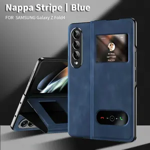 Business Shell In Solid Color For Samsung Z Fold4 Phone Case, Flip Cover Protection Case, All-around Fall Protection Lid