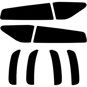 Smoked Taillight & Side Marker Vinyl Tint Film, Precut Overlay, Tail Light Wrap Cover Compatible with Dodge Charger 2015-2021