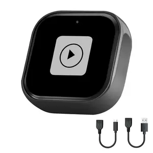 Wireless CarPlay Adapter 2025 upgrades wired CarPlay to wireless, mini USB design, plug and play, easy to use, fast and stable connection