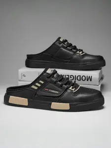 Men's Fashionable Patchwork Design Slip on Mules, Casual Comfortable Breathable Non-slip Rubber Sole Mules, Street Style Shoes for Daily Wear, Casual Shoes Clogs