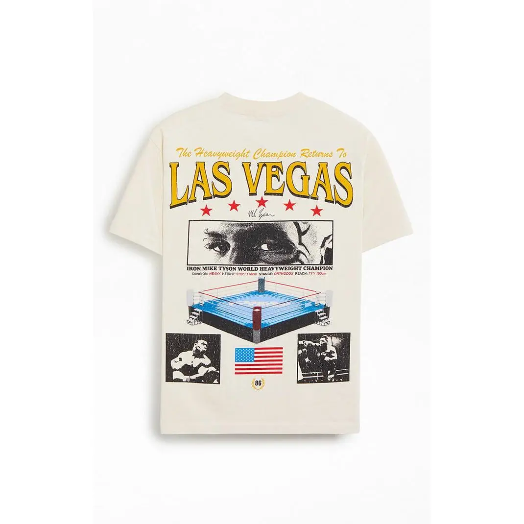 Men's Mik Tyson Return To Las Vegas T-Shirt - Multicolor cape let polo bundle eugene emo clothes unknown jones new york outfit affliction hoodie deku  outfits good graphic tees