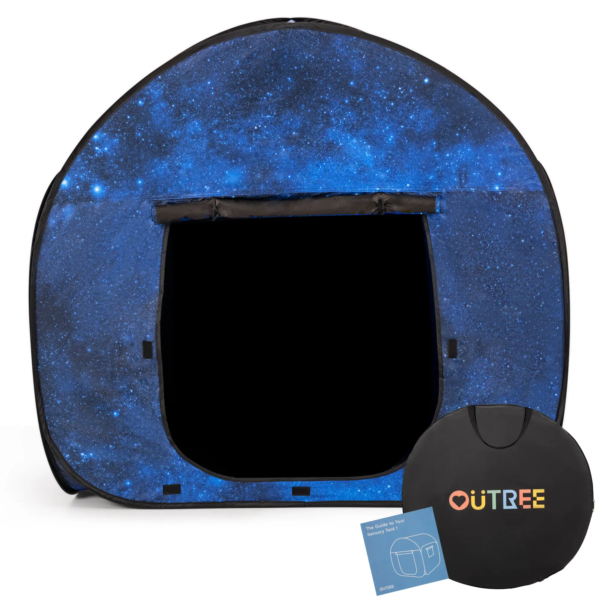 (Summer Turn-Up)OUTREE Sensory Tent 47 * 47 * 47 in, Sensory Tent for Kids with Autism, Pop-up Play Tent, Summer Turn Up & Father's Day Deal