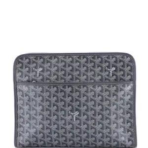 Pre-owned Goyard Canvas Coated Toiletry Bags Jouvence Toiletry Pouch Coated Canvas GM by Rebag