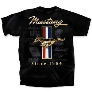 Ford Mustang Since 1964 Tribar Logo T-Shirt