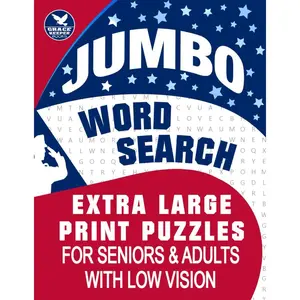 Jumbo Word Search: Extra Large Print Puzzles for Seniors and Adults with Low Vision (Big Letter Word Searches by Grace Keeper) Paperback – May 24, 2024