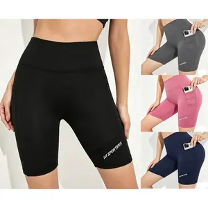Women's Leggings Yoga Workout Side Phone ket High Waist Slim Fit Pants for Fitn Running