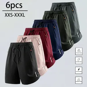 Unisex quick-dry reflective athletic shorts; breathable zip-pocket loose-fit sports workout shorts; reflective quick-dry athletic shorts; loose-fit night-safe running shorts; elastic-waist breathable zip-pocket casual sports shorts for men and women