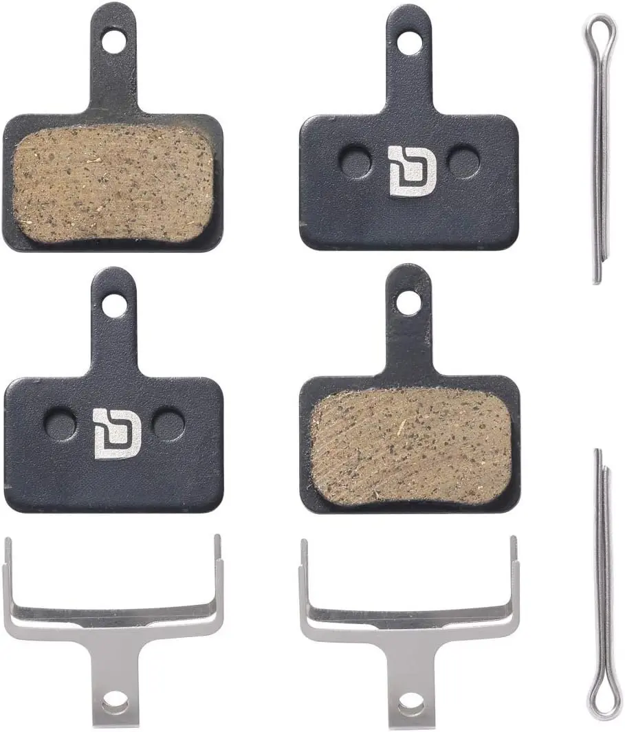 2 Pairs Bicycle Disc Pads - Bicycle Parts for Shimano Deore, Tektro TRP, SCP-S - Semi-Metallic, Sintered Metal Options, Synthetic, Hy/Rd, Low Disk Wear, Comfortable Braking Feel, Components & Parts
