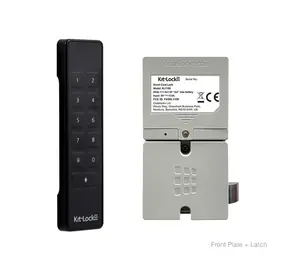 Codelocks KL1100 Optional Finish Electronic KitLock Keypad Locker Lock with Powered Latch, 20 User Codes