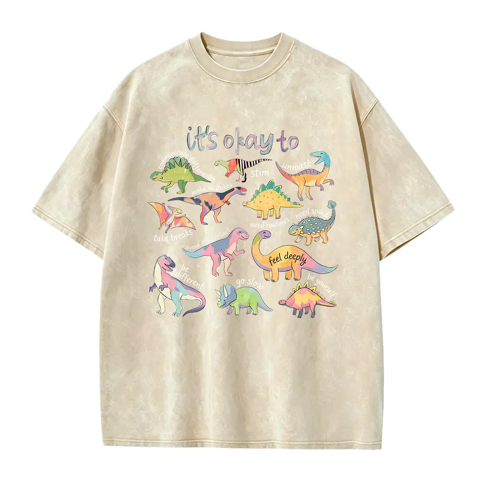 It’s Ok To Be Different Autism Dinosaur Shirt, Autism Awareness Shirt, Neurodiversity Gift, Autism Mom Tee, SPED Teacher Tee