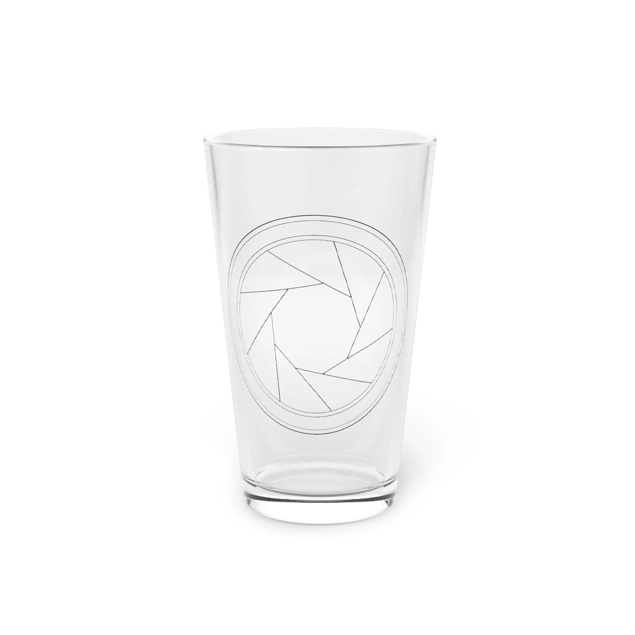 Camera Aperture Photographer Pint Glass - Photography Gift