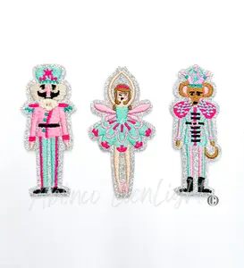 Preppy Nutcracker Ballet Trio©️ Christmas Embroidery Patch