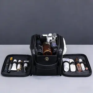 Handheld Wash Bag, Clear Minimalist Design, Leak-Proof & Waterproof, Ideal for Travel, Hotel Use, Daily Essentials, Men & Women, Waterproof Cosmetic Bag, Travel Cosmetic Bags, Makeup Organizer Pouch