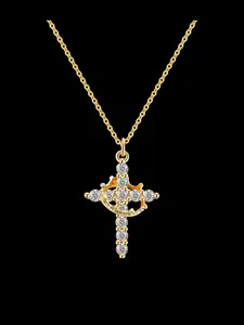 Crown Design Pendant Necklace for Women & Men, Fashion Jewelry for Party, Daily Clothing Decor, Trendy All-match & Exquisite Jewelry for Birthday Gift