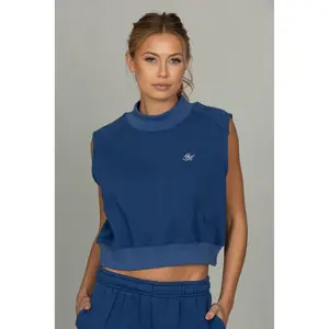 Azure Mock Neck Sleeveless Top 2.0