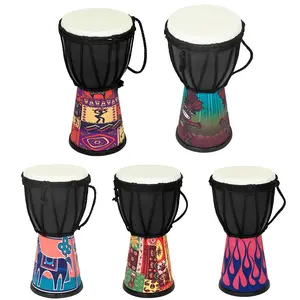 4 Inch African Drum, Hand Drum, Lightweight Drum Percussion Instrument, Hand Drum for Beginners, Musical Instrument, Light Drums