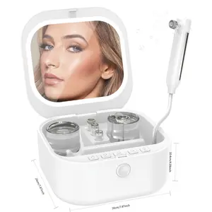 4-in-1 Microdermabrasion Machine, Professional Microdermabrasion Tool for Microdermabrasion, Moisturizing, Deep Cleansing & LED Mirror at-Home Skincare SPA Device Tool