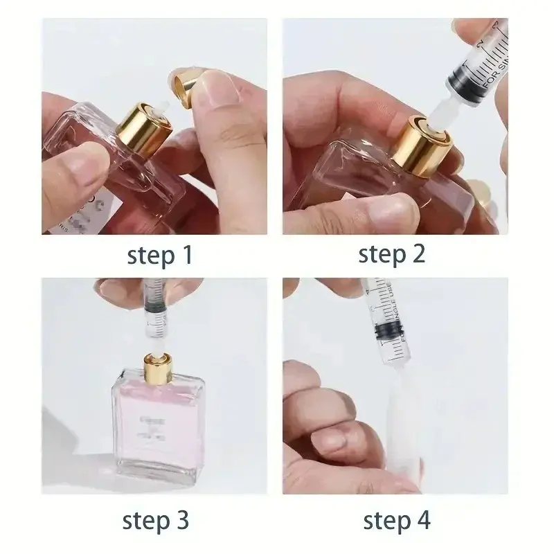 Precision 5/10ML Cosmetic & Perfume Syringe Plastic Dispensing Bottle, Containers, Cosmetics Storage Bottles, Leakproof, Clear Measurement, Ideal for Accurate Filling, Single Item Pack