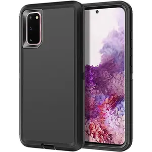 Entronix Case for Galaxy S20 - Heavy Duty, Triple Layer Protection Cover Protective Wireless Dustproof Handle Smartphone