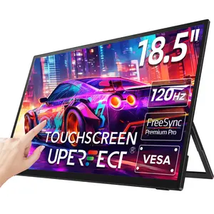 UPERFECT 18.5 inches 120Hz Touchscreen Portable  Gaming Monitor  1080P Ultra-thin Display  Wide and Detailed Screen, Ideal for Home and Office Use  Supports One-Cable Connection