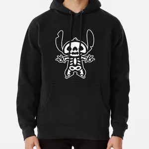Stitch Halloween Skeleton Gift Sweatshirt Hoodie - Perfect Halloween, Thanksgiving, and Christmas Day Apparel for Fans, Men Women, Featuring Fun Design