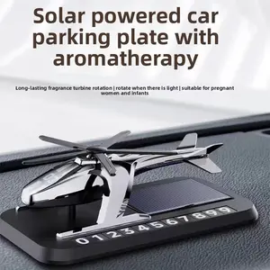 Solar-Powered Airplane Car Diffuser, Limited-Edition Accessory, Scented Gel Car Fragrance for Motorists