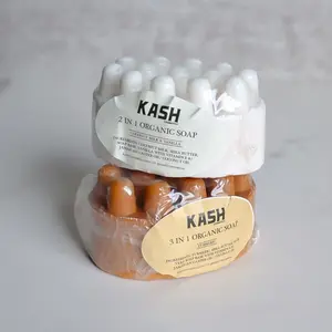 Kash Organic Seamoss and Aloe Vera Soap - Handmade with Goat Milk, Coconut Milk & Vanilla, 100% Natural, Skin-Friendly, No Harsh Chemicals
