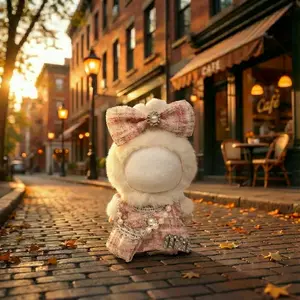 French Style Outset for Labubu 3 Piece Set for 4th Gen Labubu Dolls Stylish Classic Cute Doll Clothes New Autumn Winter Princess Style Clothes lifelike doll clothing lover elegant outfit Casual