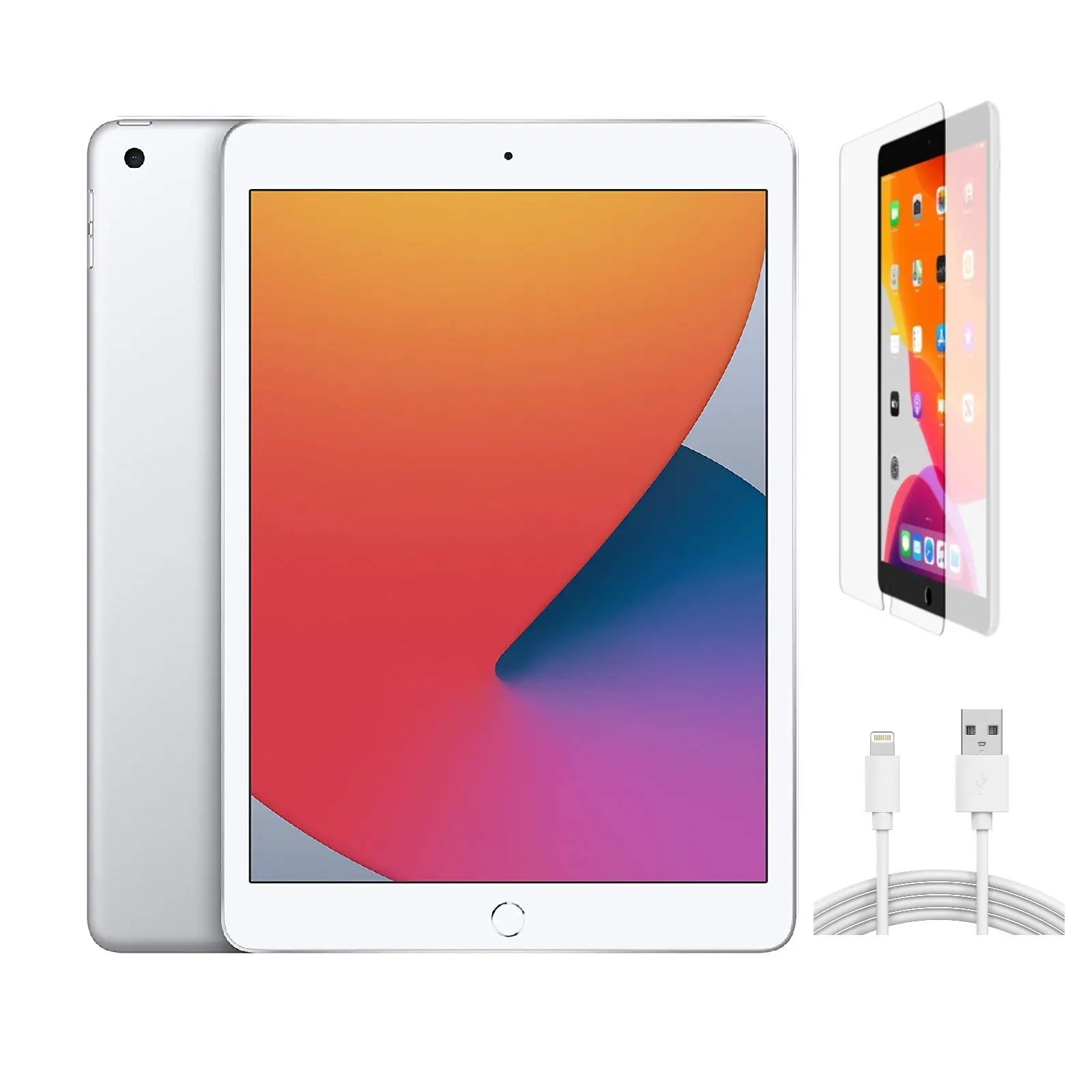 Refurbished iPad 8th Gen (WiFi+Cellular) - Good Condition with Pre-Installed Tempered Glass & 1 Year Warranty