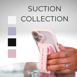 LoveHandle Suction Strap Collection - Magnetic Kickstand Phone Holder Grip with Suction Cups & Swappable Straps for Hands-Free Convenience