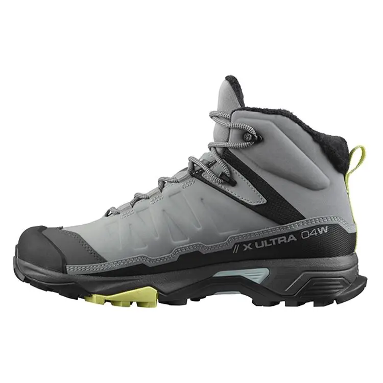 Women's Salomon X Ultra 4 Leather Mid-Hike Boots - Comfortable, Durable Outdoor Hiking Trekking Shoes, House White Official Casual Trainers