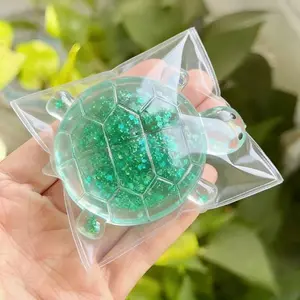 Small Turtle Stress Relief Toy, Multi-Color Options, Maltose Material, Slow Rebound Squeeze Toy, Glittery Squishies, Office Desk Decor, Perfect Gift for Holidays
