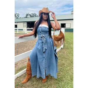 Trench Denim Maxi