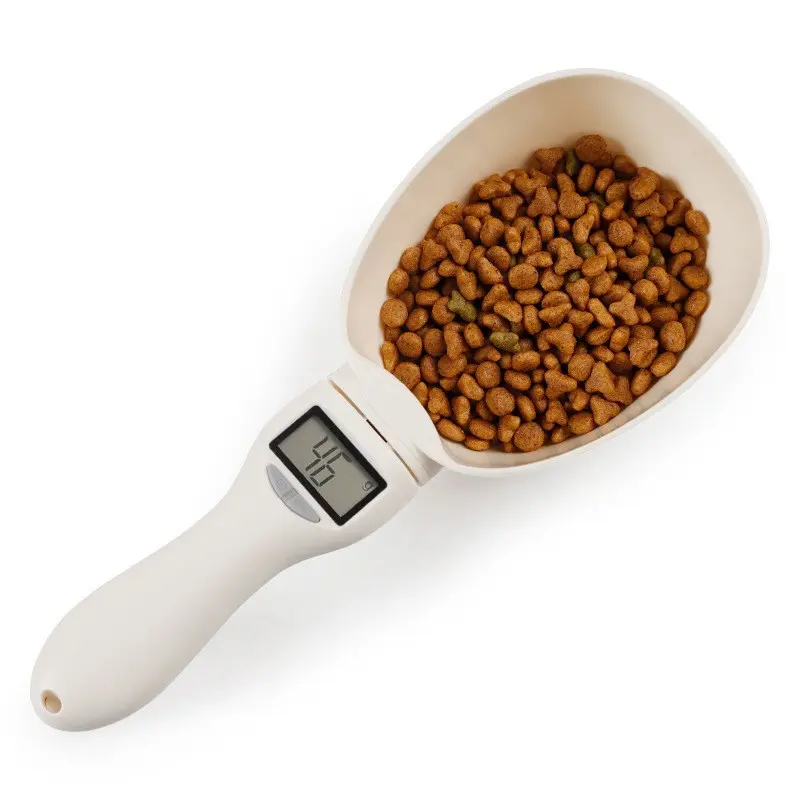 800g Digital Food Scale Scoop - High-Capacity Pet Portion Control, Electronic Measuring Scoop with LCD Display for Dogs & Cats summerwins