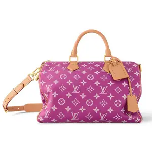 Pre-owned Louis Vuitton Precious Stone Luggage Speedy P9 Bandouliere 40 Pink Agate Lightly Worn
