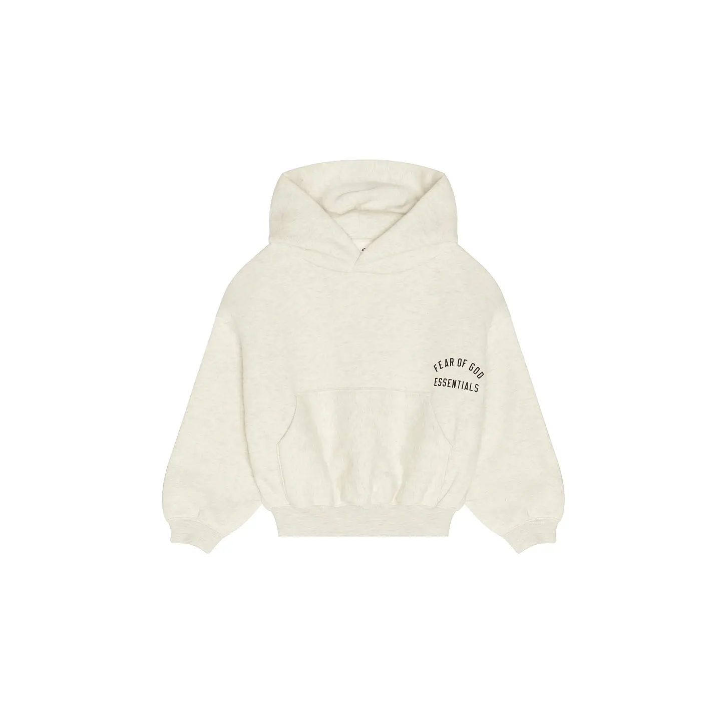 Fear of God ESSENTIALS Kids Classic Hoodie in Oatmeal Heather & Light Heather