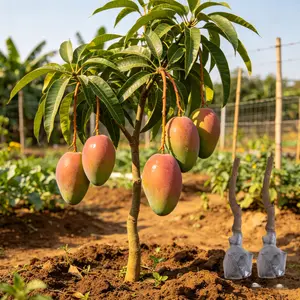 (ML#ZR)Premium Mango Sapling, Live Mango Tree Seedling (Mangifera indica), Grafted Fruit Tree for Home Garden Backyard Patio Container Planting, Adaptable to Warm Climates, Non-GMO, Easy to Grow