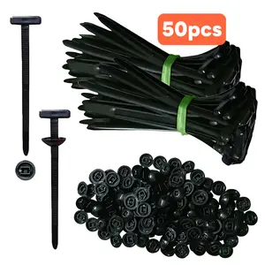 Nylon Cable Tie Buckle Kit PA66  Windproof Tensile Strength: 50kg &Anti-Corrosion for Car/Home/industrial Cable Management-40°C-130°C Extreme Proof, Lifetime Supply Pack (100pcs)TTV  FathersDayGift daily repair Universal bundle