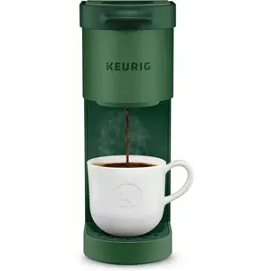Single Serve K-Cup Pod Coffee Maker, 6 to 12oz Brew size, with Cord Storage, Perfect for Small Spaces, Evergreen
