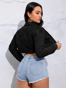 Women's denim jacket jacket