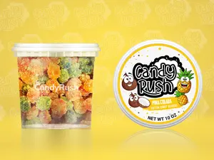 Pina Colada Cotton Candy Gushers - Delicious Chewy Snack