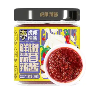 Tiger Bang Spicy Chili Garlic Sauce - Authentic Sichuan Flavor, 200g Jar - Perfect for Noodles, Rice, Hot Pot, BBQ, and Dipping