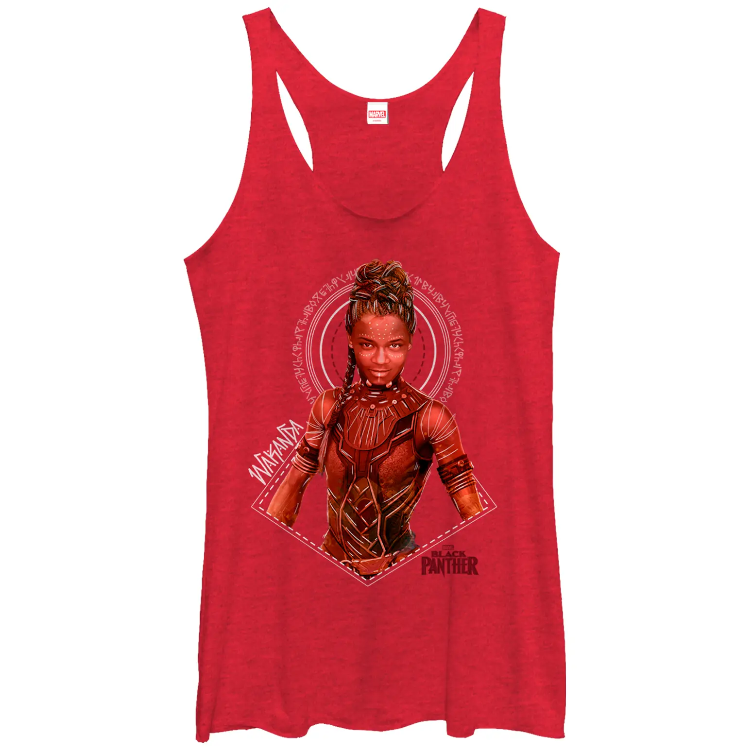 Women's Marvel Black Panther 2018 Shuri Portrait Racerback Tank Top