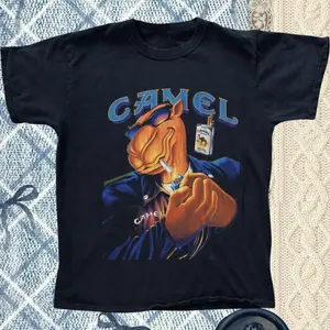Camel Graphic T-Shirt – Y2K Vintage Cartoon Aesthetic Top