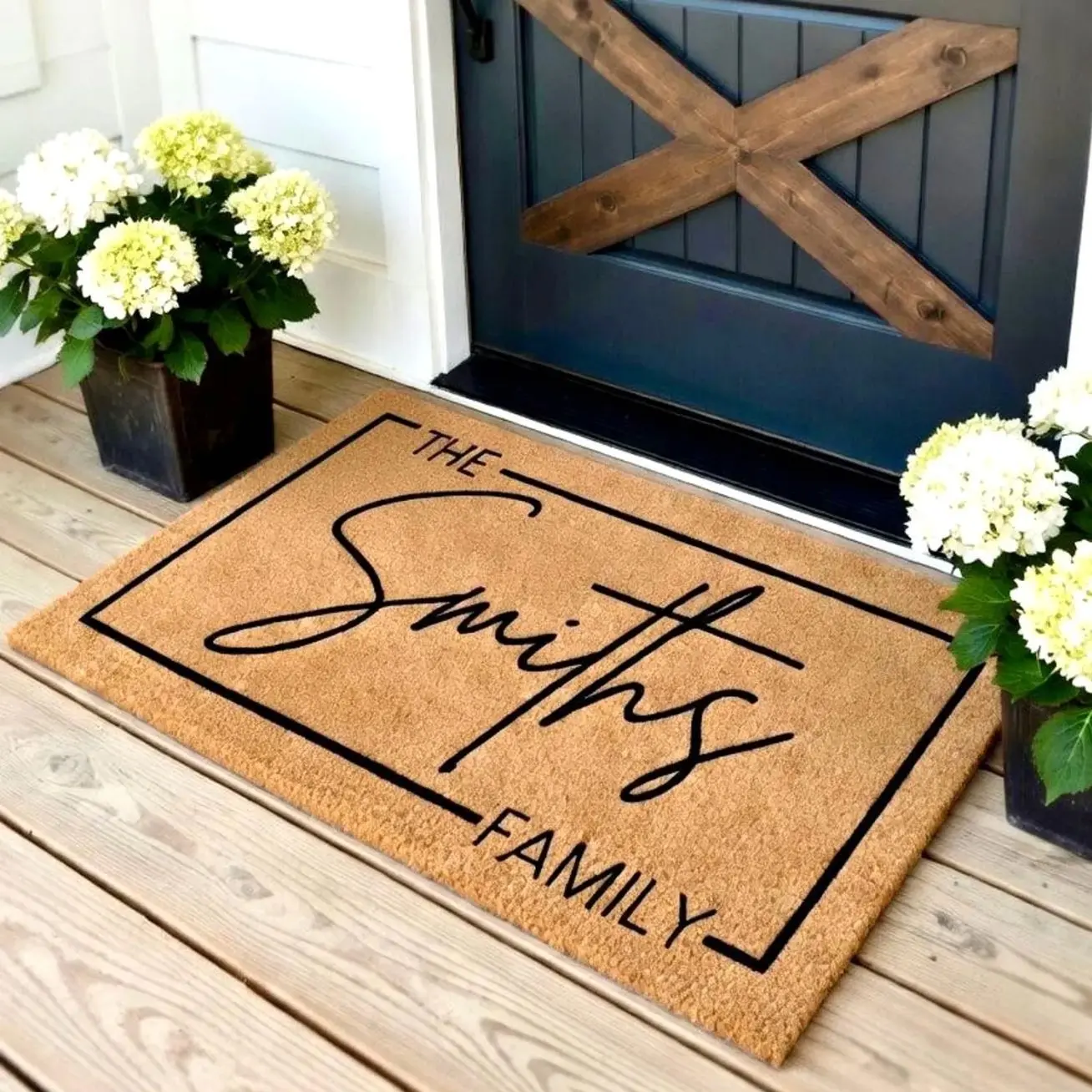 Housewarming Gift, Family Name Doormat, Personalized Doormat, Closing Gift, Custom Family Welcome Mat, Wedding Gift, Personalized Gift